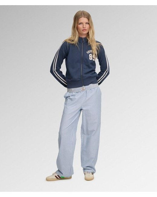 Superdry Blue & Co Athletic Applique Track Top