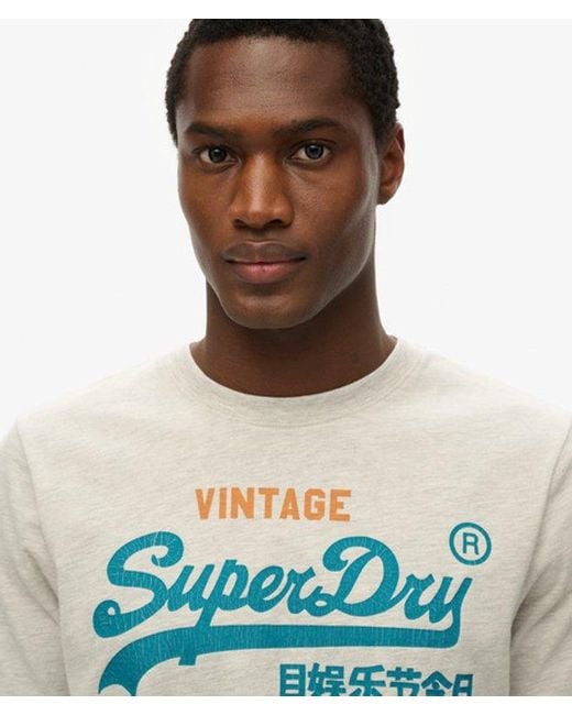 Superdry Gray & Co Vintage Logo Cali T-shirt for men