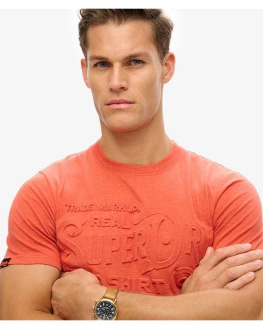 Superdry Orange & Co Workwear Embossed Relaxed T-shirt for men