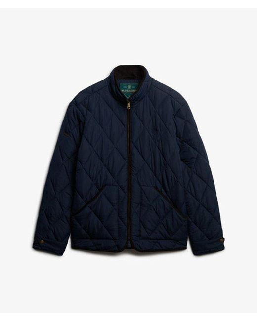 Superdry Blue Quilted Estate Liner Jacket for men