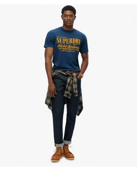 Superdry Blue & Co Outdoor Supply Company Relaxed T-shirt for men