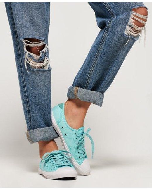 Superdry Blue Low Pro Sneakers Soft Mint