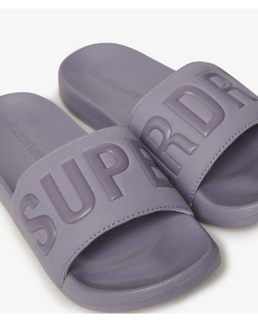 Superdry Gray & Co Core Pool Sliders