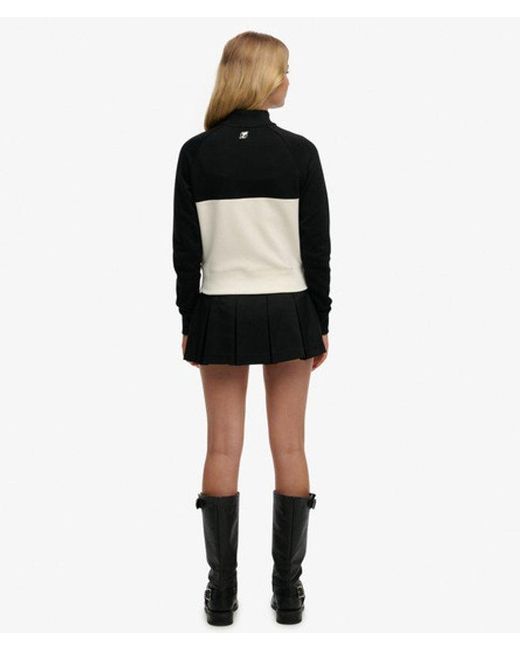 Superdry Mini Geplooide Skort in het Black