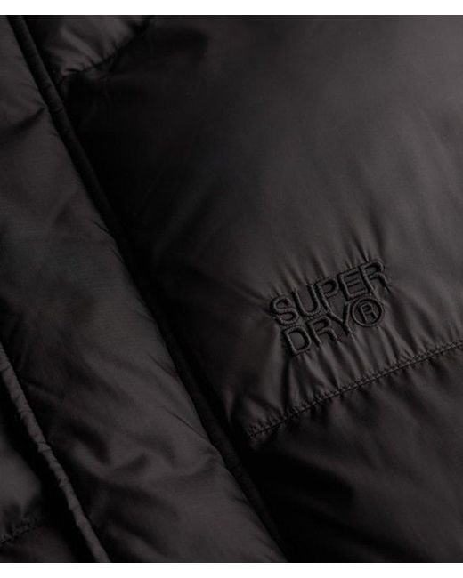 Homme Gilet Matelassé Noir Taille Superdry pour homme en coloris Brown