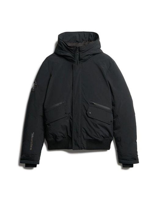 Superdry Black & Co City Padded Bomber Jacket for men