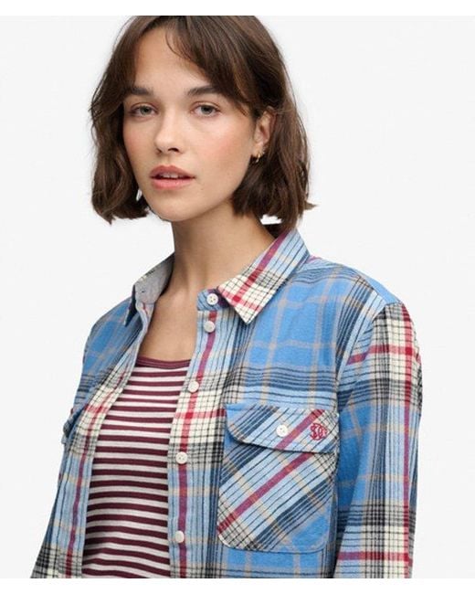 Superdry Blue & Co Lumberjack Check Flannel Shirt