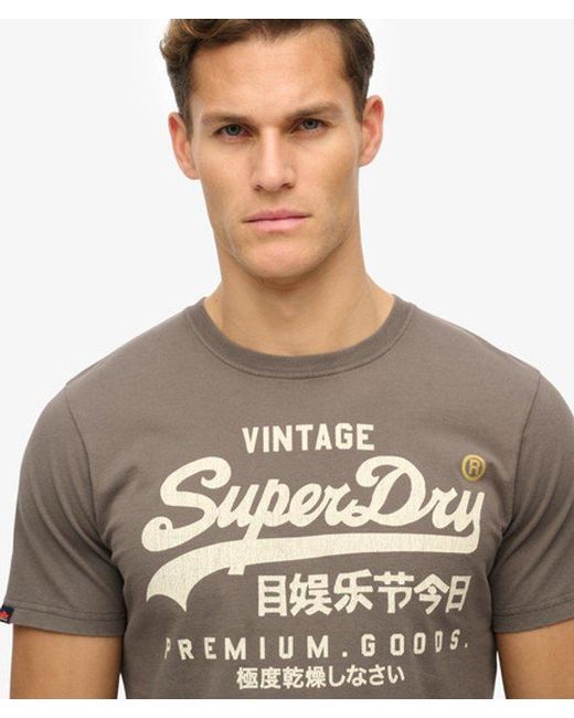 Superdry Gray & Co Vintage Logo Workwear Relaxed T-shirt for men