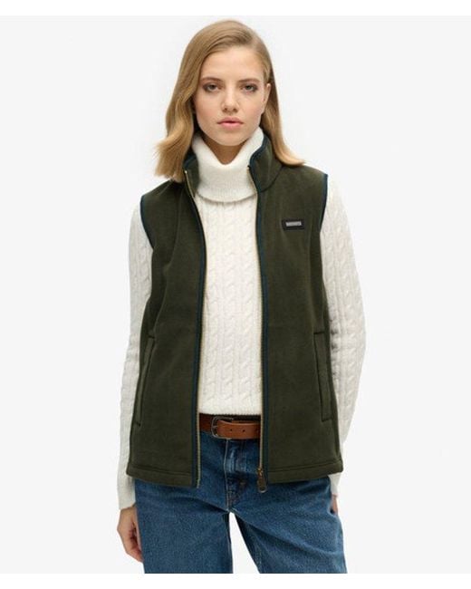 Superdry Green & Co Estate Fleece Gilet