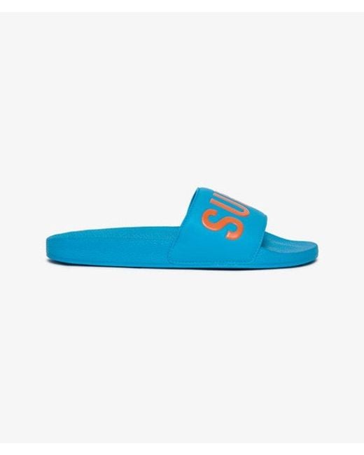 Superdry Blue & Co Pool Sliders for men