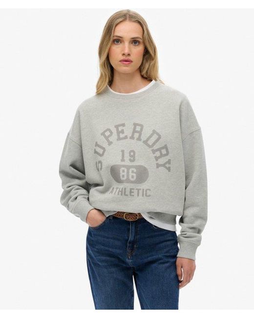 Superdry Blue & Co Athletic Essentials Relaxed Crew Sweatshirt
