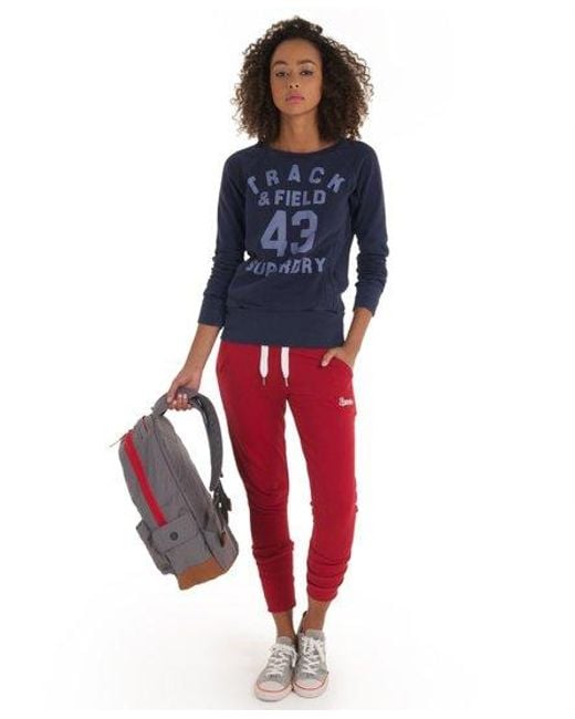 Superdry Blue Fall Back Crew Heritage