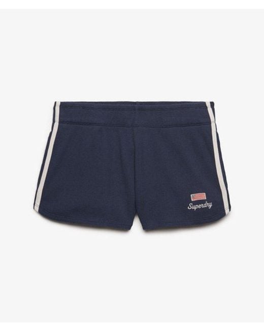 Superdry Blue & Co Athletic Essentials Waffle Retro Shorts