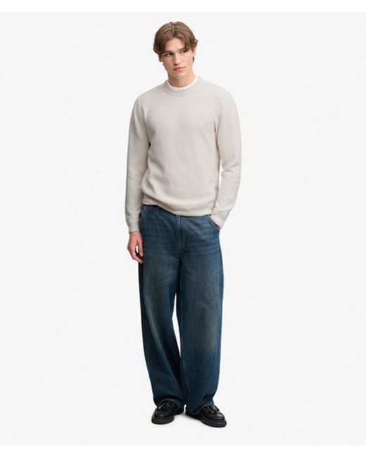 Superdry White & Co Texture Knit Jumper for men