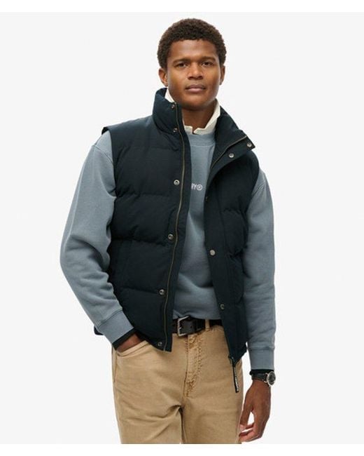 Superdry Blue & Co Everest Non-hooded Gilet for men