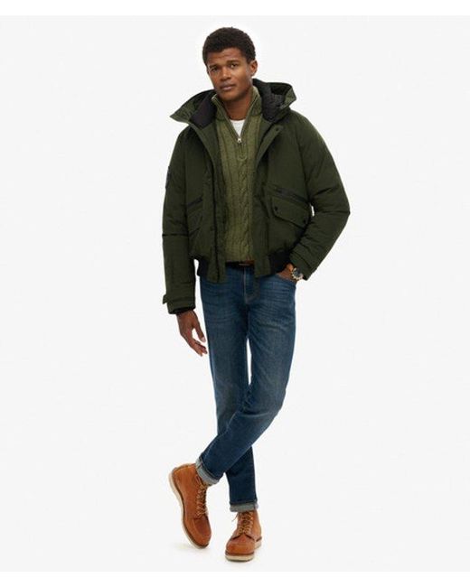 Superdry Green & Co City Padded Bomber Jacket for men