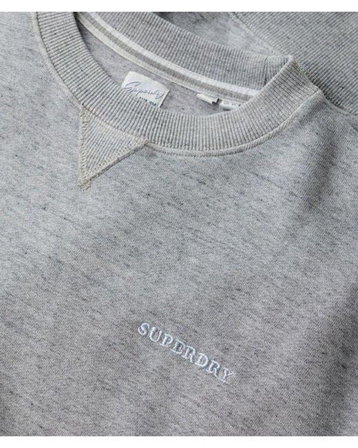 Superdry Gray & Co Essential Logo Overdyed Sweatshirt