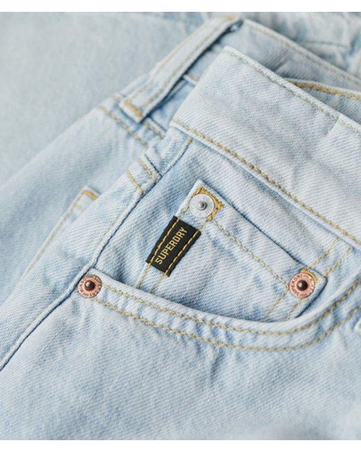 Superdry Blue & Co Raw Hem Wide Leg Flare Jeans