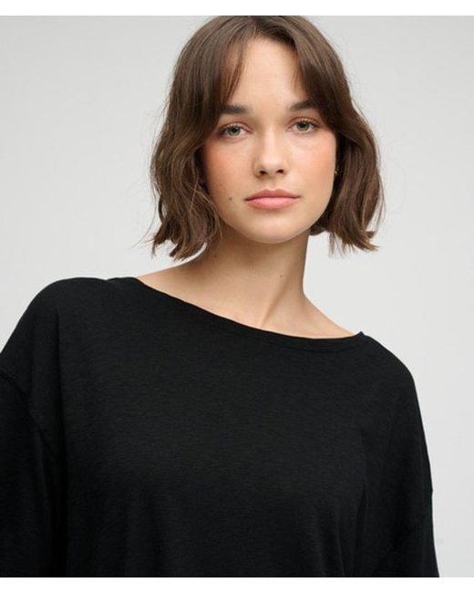 Superdry Black & Co Studios Dropped Shoulder T-shirt