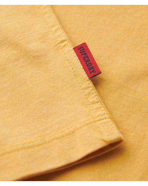 Superdry Yellow & Co Essential Logo Retro Striped T-shirt for men