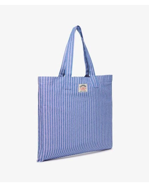 Superdry Blue & Co Oxford Stripe Tote Bag