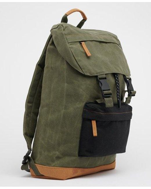 Superdry Green Toploader Backpack Faded for men