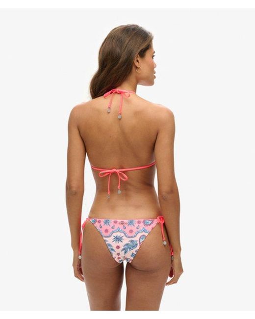 Superdry Red Tie Side Cheeky Bikini Briefs