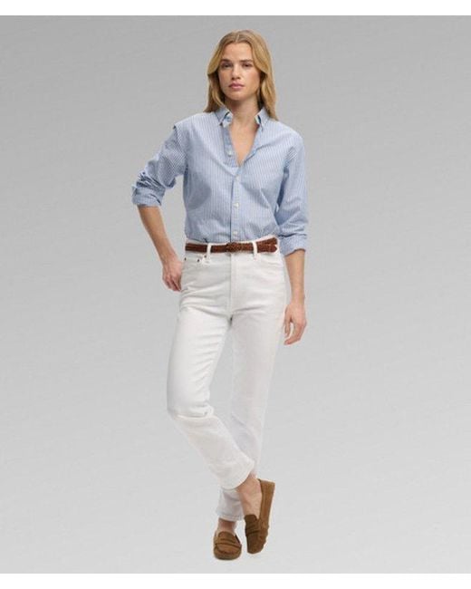 Superdry Blue & Co Slim Oxford Long Sleeve Shirt