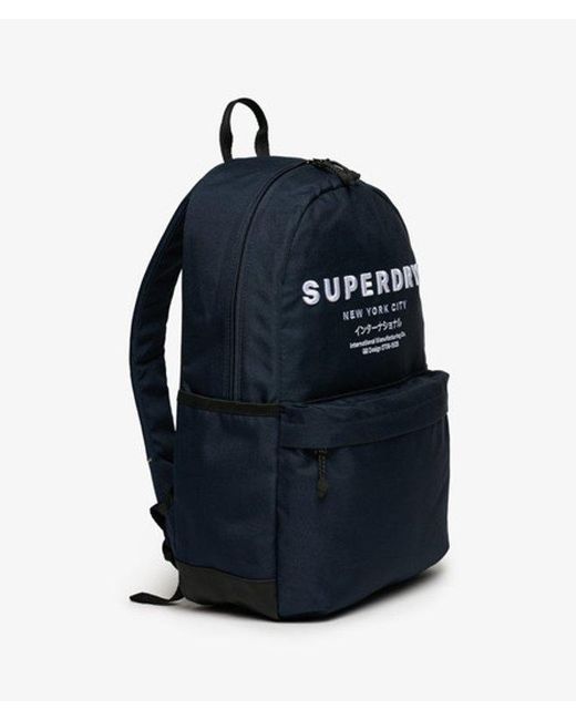 Superdry Logo Graphic Montana Rugzak in het Blue