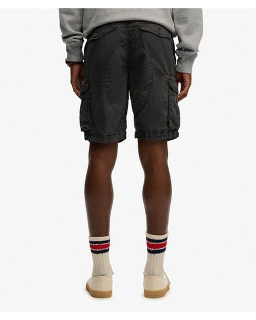 Superdry Black & Co Parachute Light Shorts for men