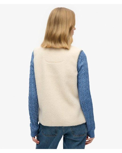 Superdry Blue & Co Slim Fit Outdoor Fleece Gilet