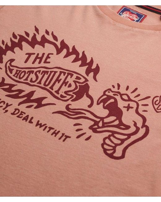 Superdry Brown & Co Roadside Trade Relaxed T-shirt