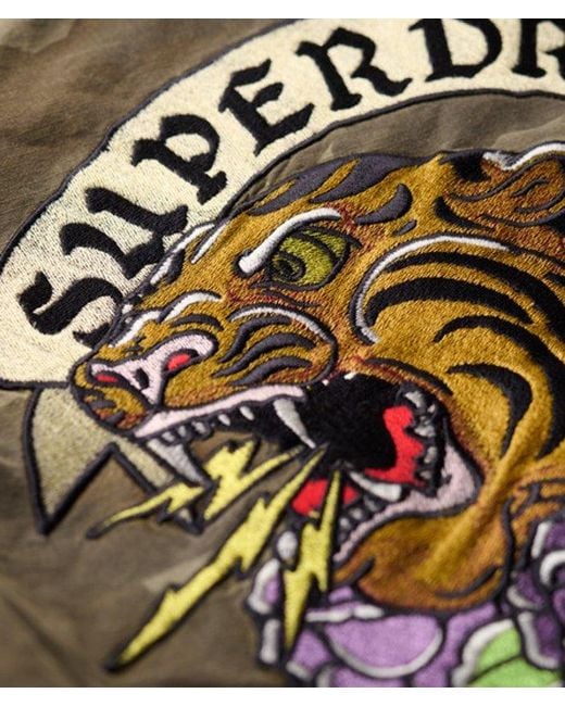 Superdry Green & Co Embroidered Military Field Jacket