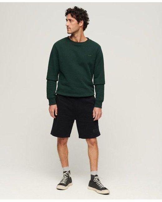 Superdry Black Luxury Sport Loose Shorts for men