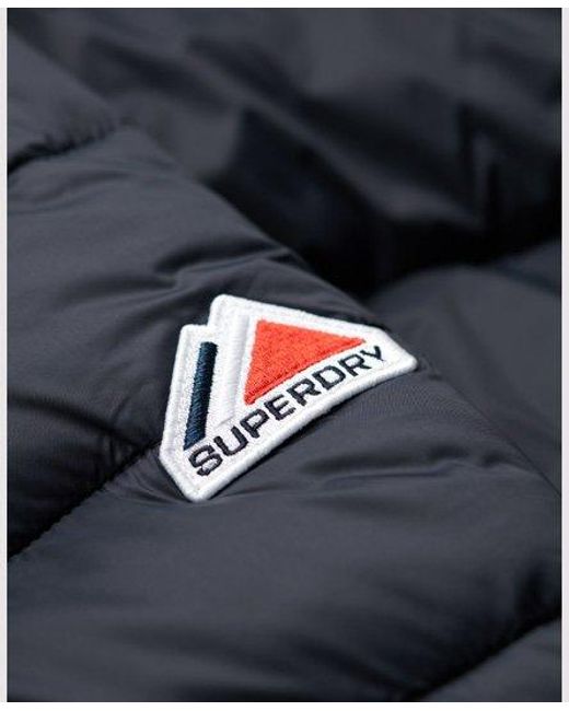 Superdry Blue Crop Hooded Fuji Jacket