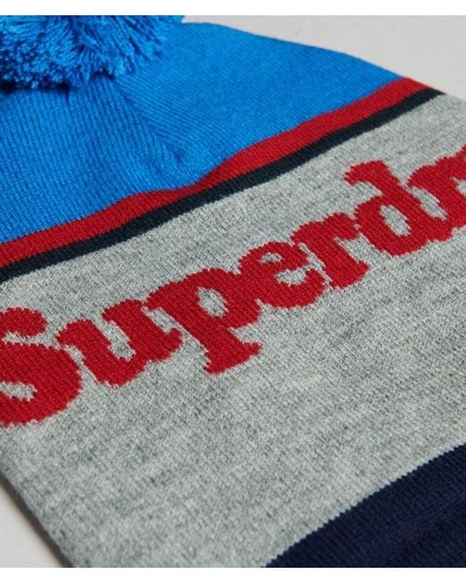 Bonnet à logo essential Superdry en coloris Blue