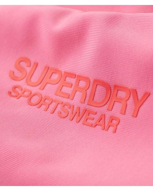 Superdry Pink & Co Logo Brazilian Bikini Briefs