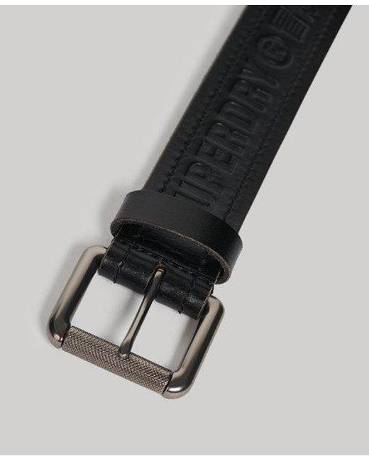 Superdry Black Vintage Branded Belt for men