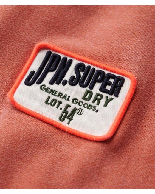 Superdry & Co Loose Fit Embroidered Logo Mechanic Crew Sweatshirt for men