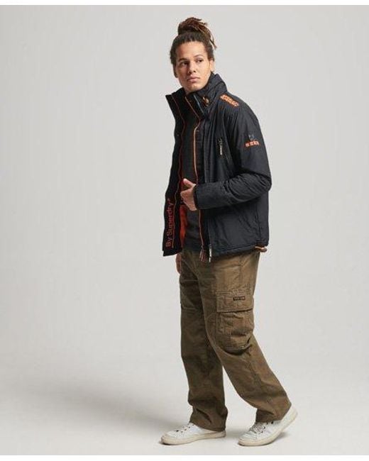 Superdry Black Polar Sd-Windattacker Jacket /Emergency for men