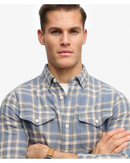 Superdry Blue & Co The Merchant Store - Lite Check Shirt for men