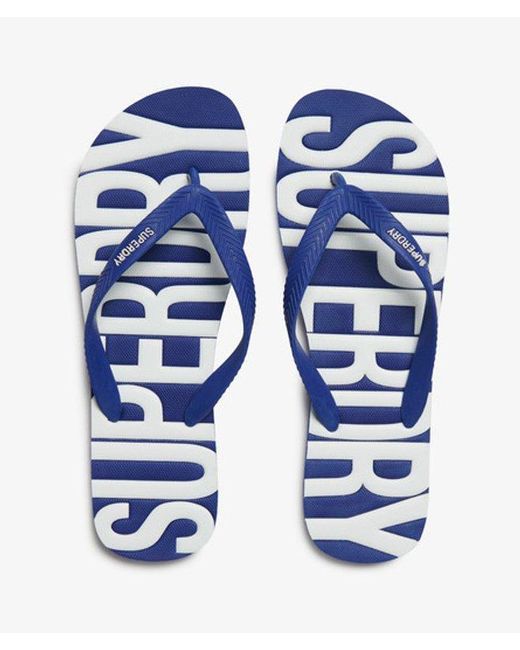 Superdry Blue & Co Vintage Flip Flops for men