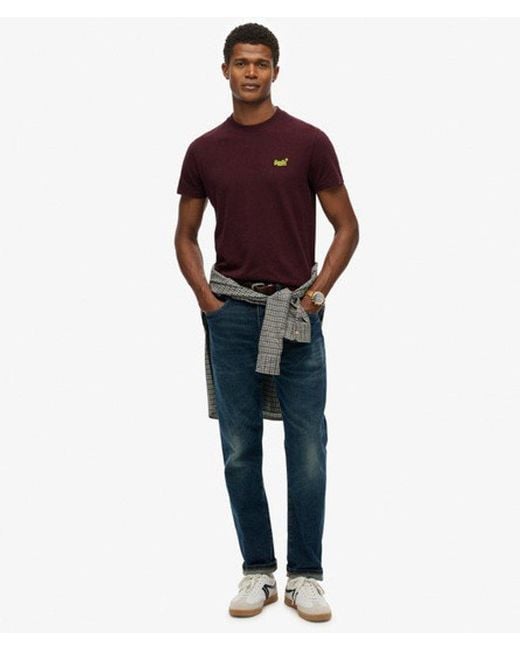 Superdry Red & Co Essential Logo T-shirt for men