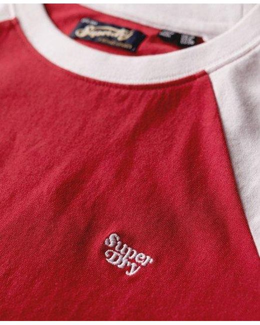 Superdry Red Essential Logo Retro T-shirt
