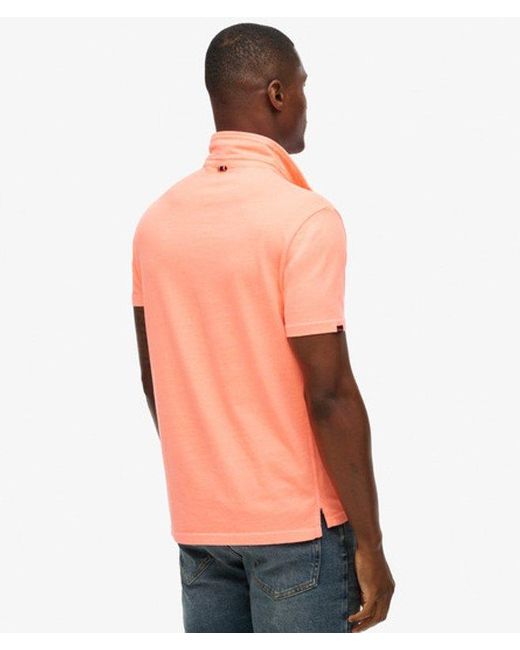 Superdry Orange & Co Essential Jersey Polo Top for men