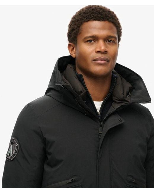 Superdry Black & Co City Padded Bomber Jacket for men