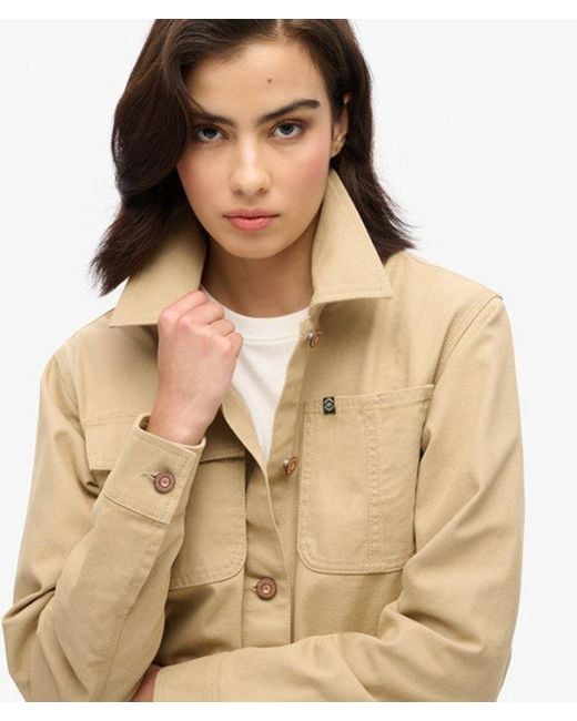 Superdry Natural Embroidered Chore Jacket