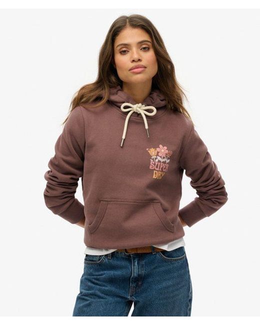 Superdry Red Summer Garden Hoodie