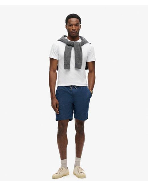 Superdry Blue & Co Indigo Bermuda Shorts for men