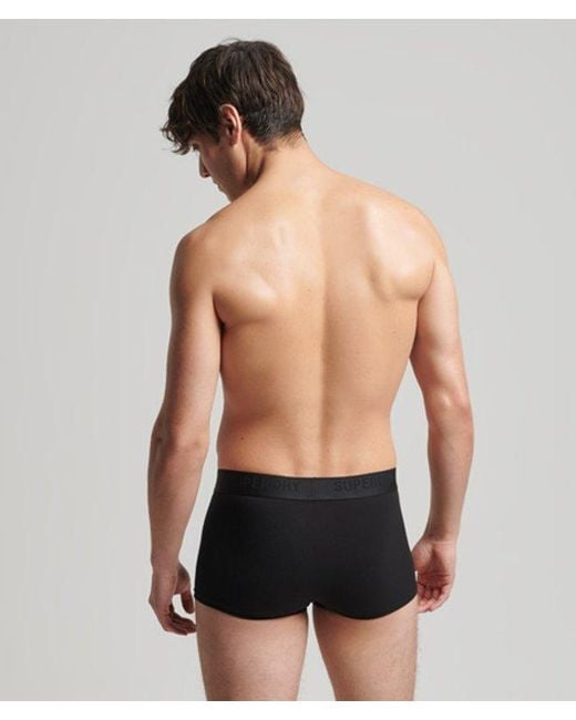 Superdry Black & Co Organic Cotton Trunk Triple Pack for men